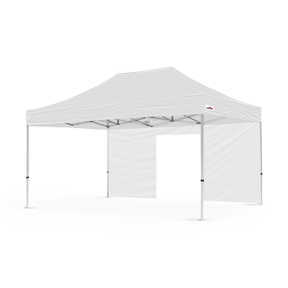 500d pvc polyester 15ft plain canopy door wall in white - Flare Shade