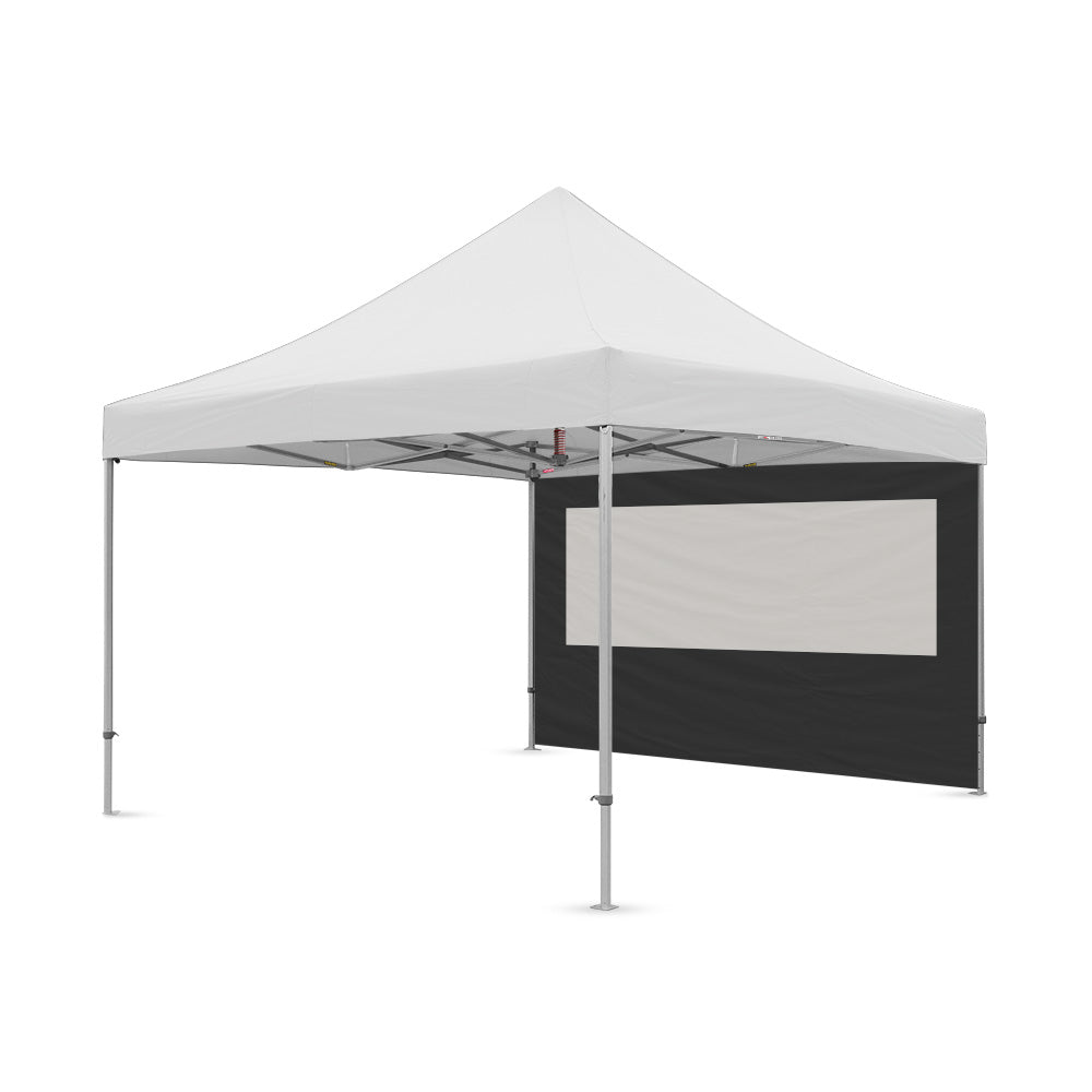13ft plain canopy pvc window wall in black - Flare Shade