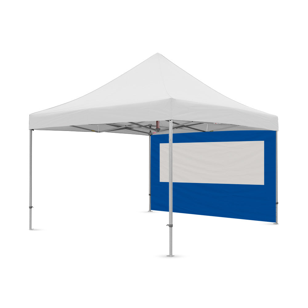 13ft plain canopy pvc window wall in blue - Flare Shade