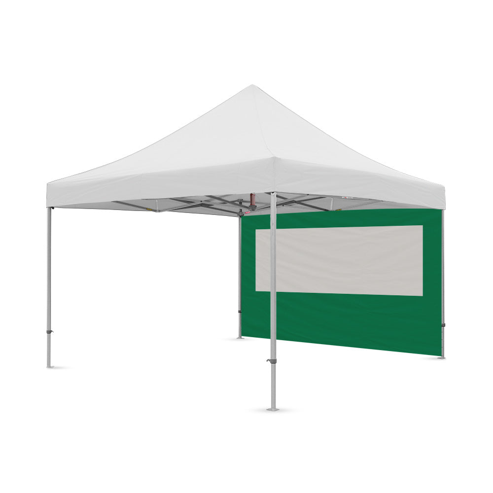 13ft plain canopy pvc window wall in green - Flare Shade