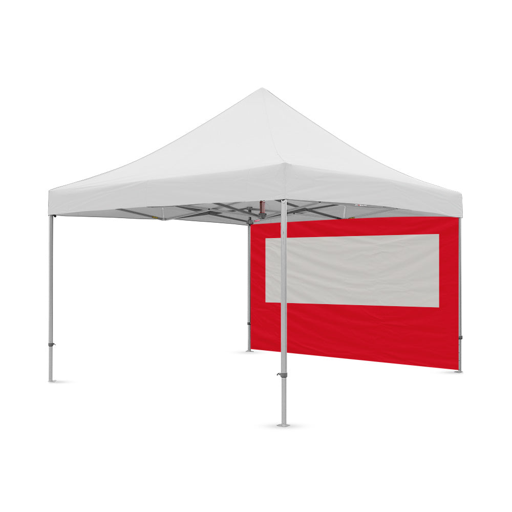 13ft plain canopy pvc window wall in red - Flare Shade