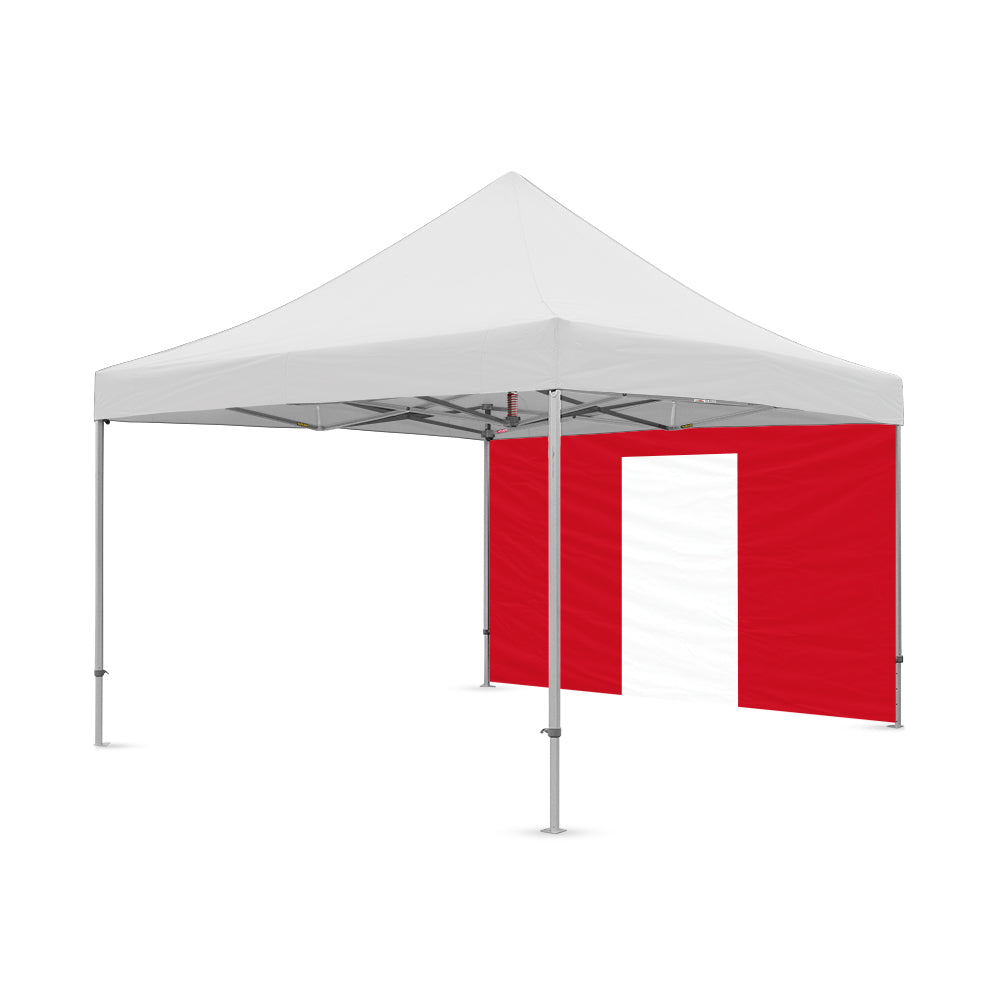 13ft red canopy door wall by Flare Shade 