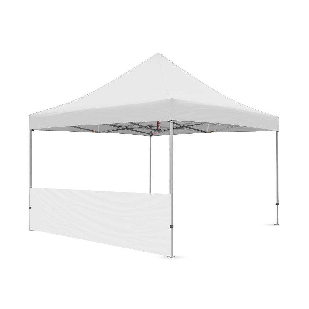 Plain 13ft canopy half wall in white by Flare Shade 