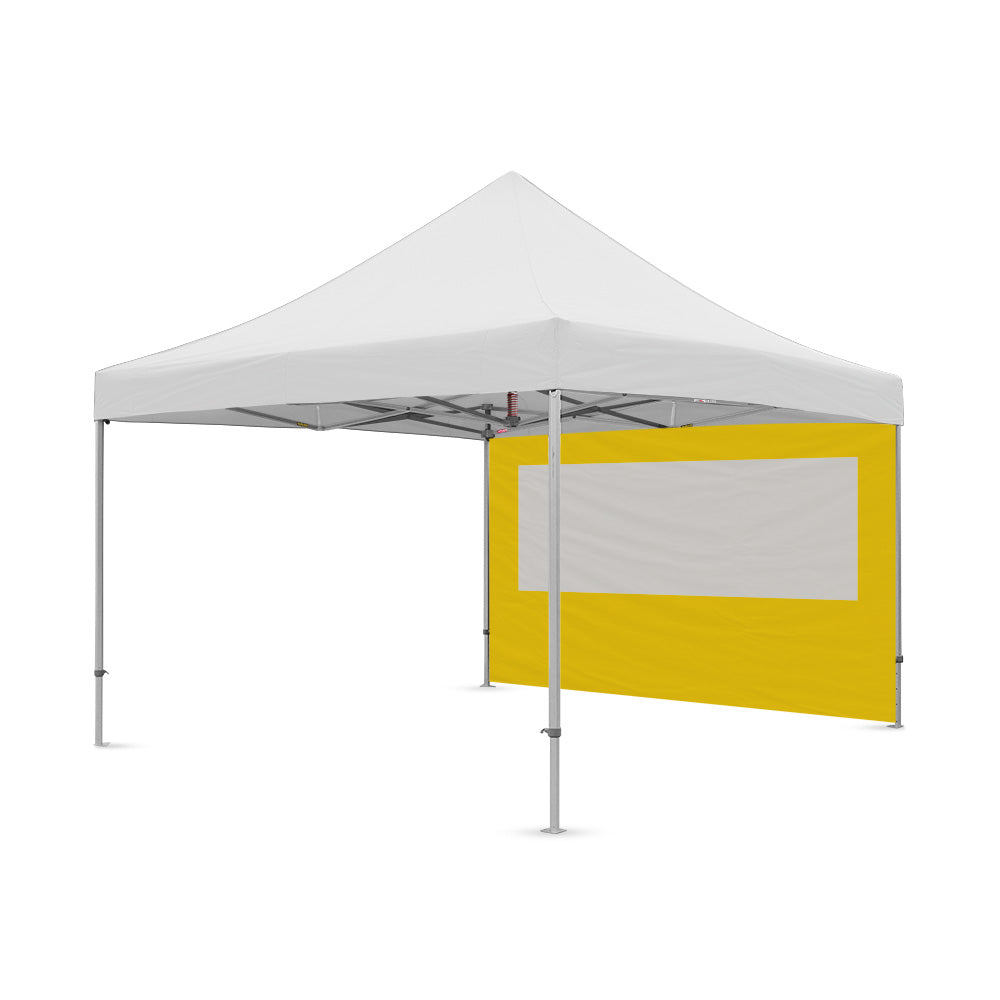 13ft plain canopy pvc window wall in yellow - Flare Shade