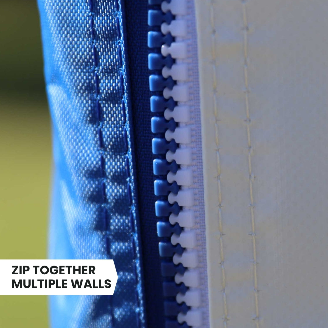 Zip together multiple wall - easily connect multiple walls for full canopy enclosure - Flare Shade