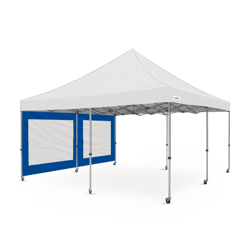 Heavy-Duty Plain 16ft Canopy Mesh Window Wall in Blue - Flare Shade