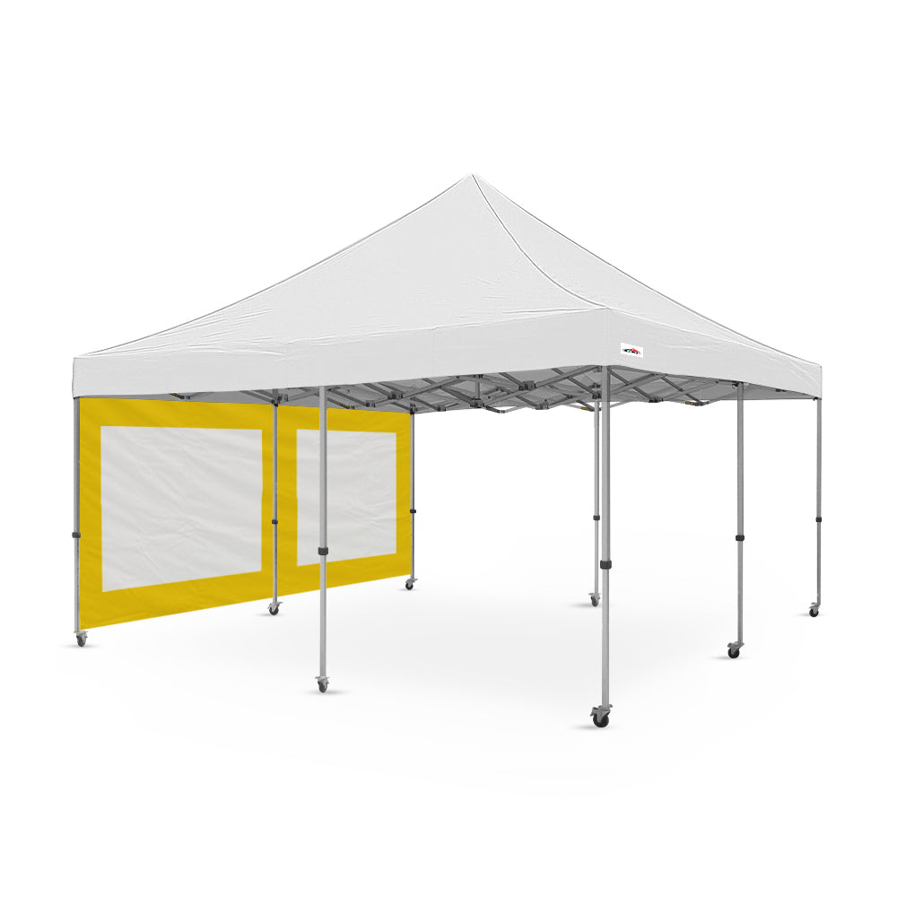 Heavy-Duty Plain 16ft Canopy Mesh Window Wall in Yellow - Flare Shade