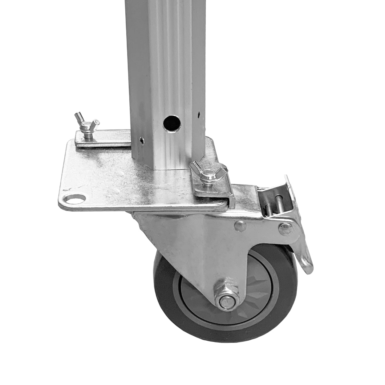 Smooth rolling frame wheels for canopy with anti rolling lock - Flare Shade