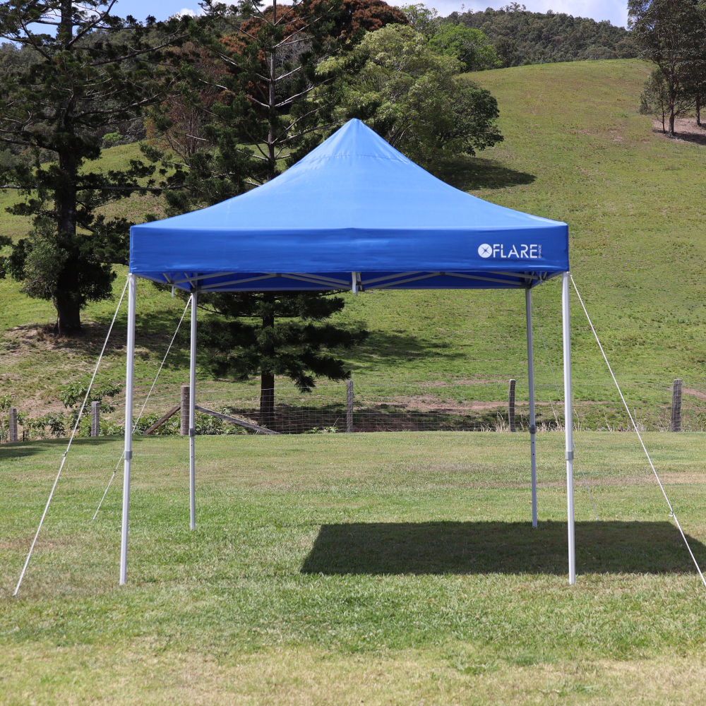 Grey 10' x 10' Canopy Tent Outdoor Setup | X4 X-TREK - Flare Shade 
