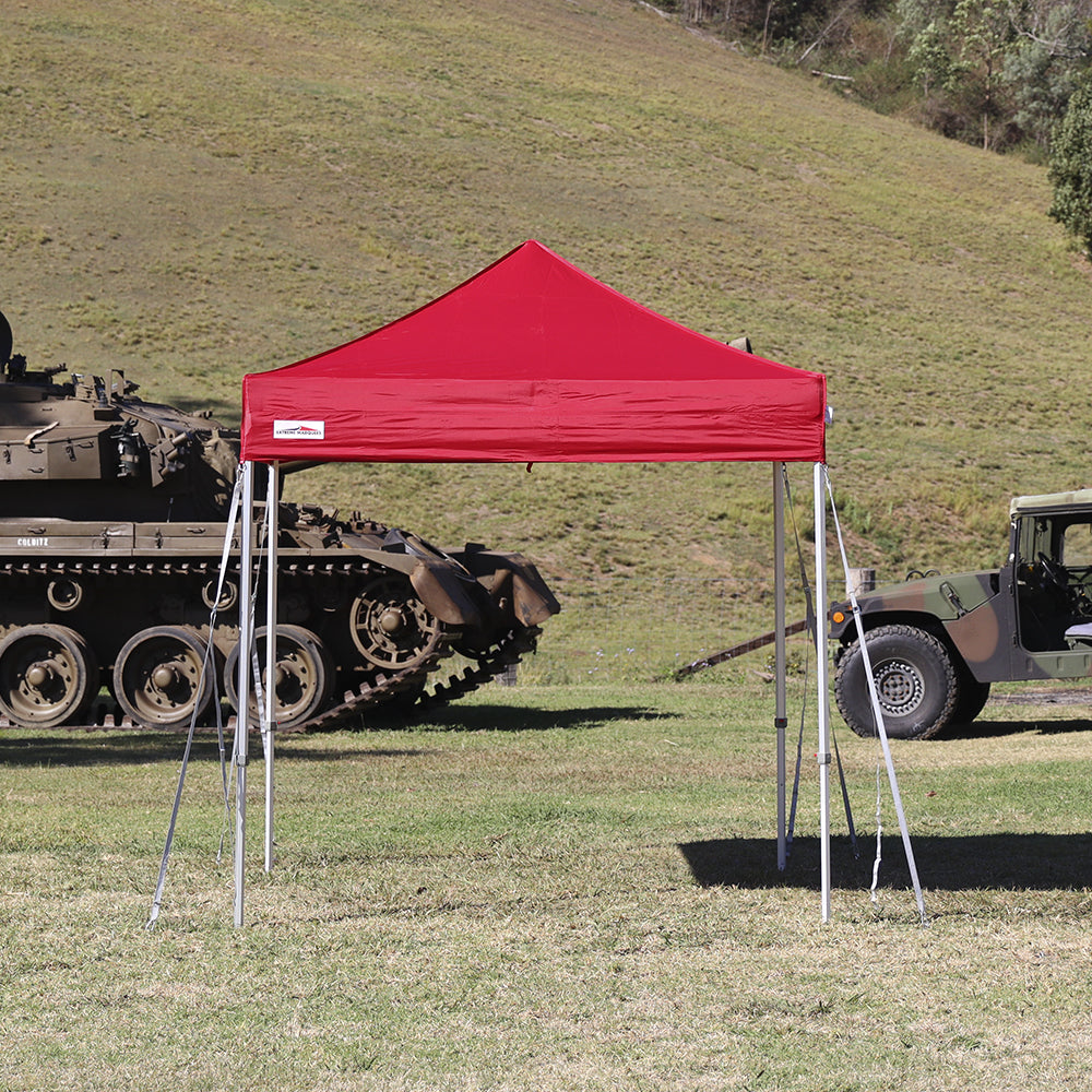 X6 Velocity Plain 8x8 Canopy Tent Ourdoor Setup - High strength with Light Weight Aluminum Frame