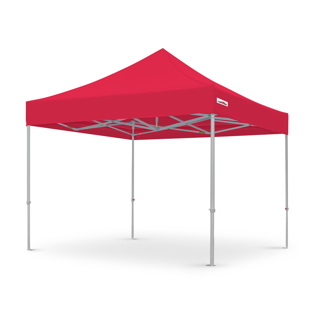X6 Velocity 10x10 Canopy in Red - High Strength - Flare Shade