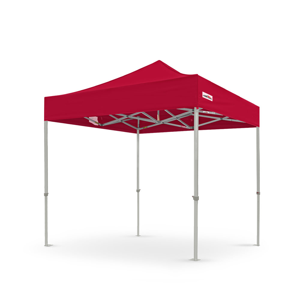 X6 Velocity Plain 8x8 Canopy Tent in Red - High strength with Light Weight Aluminum Frame