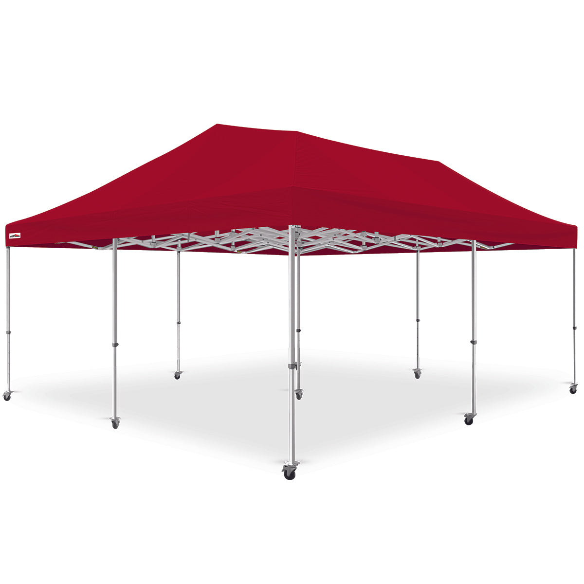 X7 Tectonic 20ft x 20ft plain canopy tent in Red - Ultra strength - Flare Shade