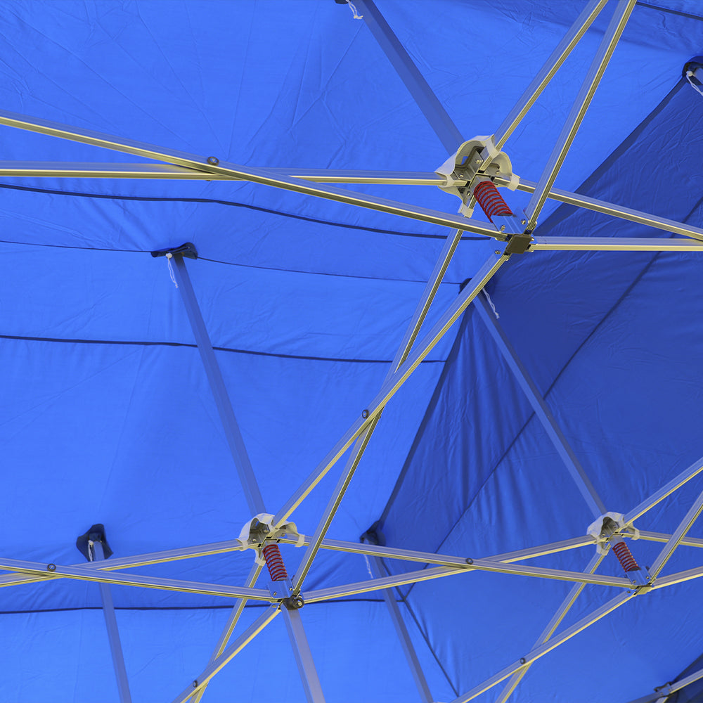 Roof Installation of X7 Tectonic 20ft x 20ft plain canopy tent - Ultra strength - Flare Shade