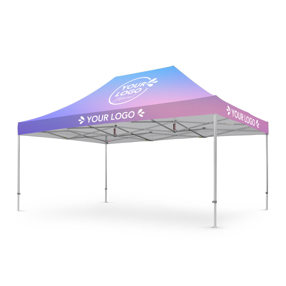 Ultra Strength Heavy Duty X7 tectonic 13ft x 20ft Custom Printed Canopy Tent - Flare Shade
